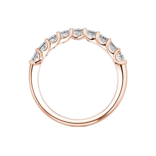 Derosa Jewels Lab Grown Princess Cut Diamond Ring for Women, Lightweight 925 Sterling Silver, Yellow Gold Plated & Rose Gold Plated Options, Minimalist Stackable Engagement Ring