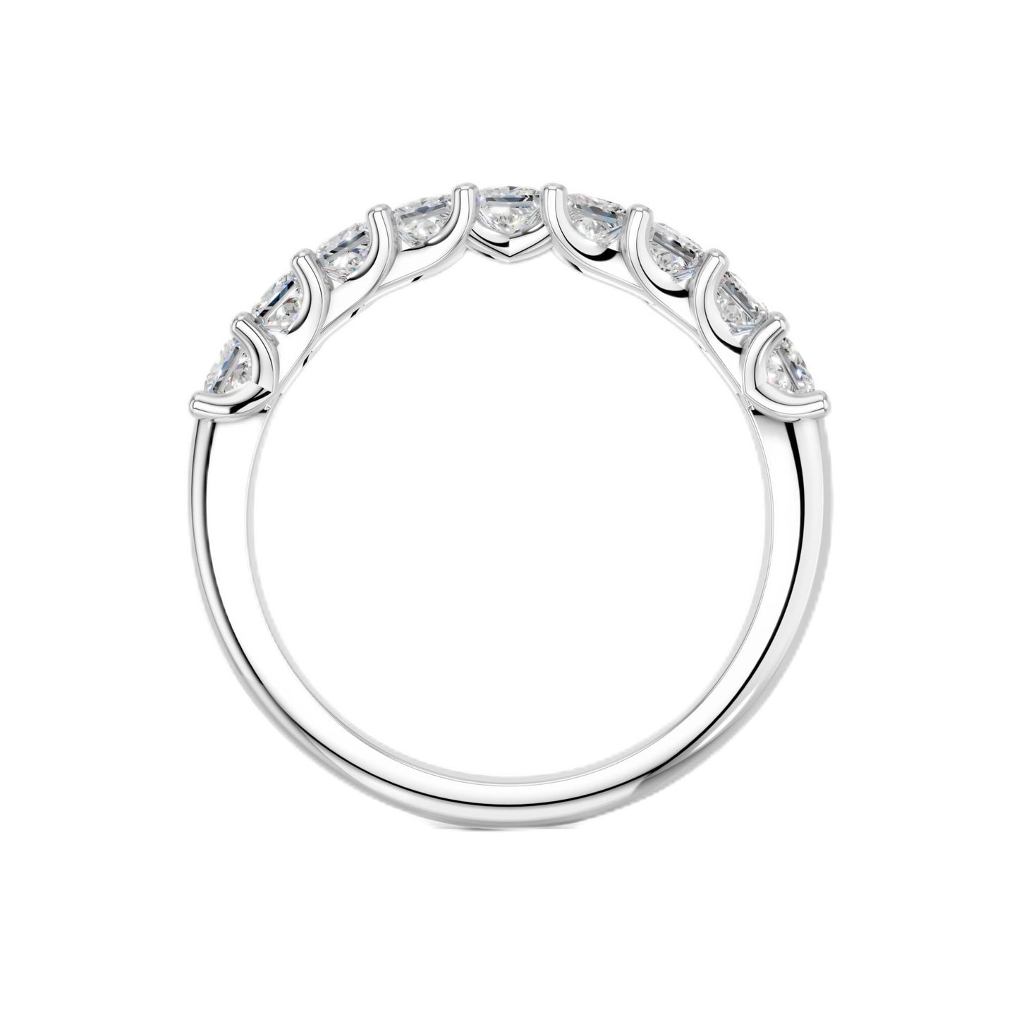 Derosa Jewels Lab Grown Princess Cut Diamond Ring for Women, Lightweight 925 Sterling Silver, Yellow Gold Plated & Rose Gold Plated Options, Minimalist Stackable Engagement Ring
