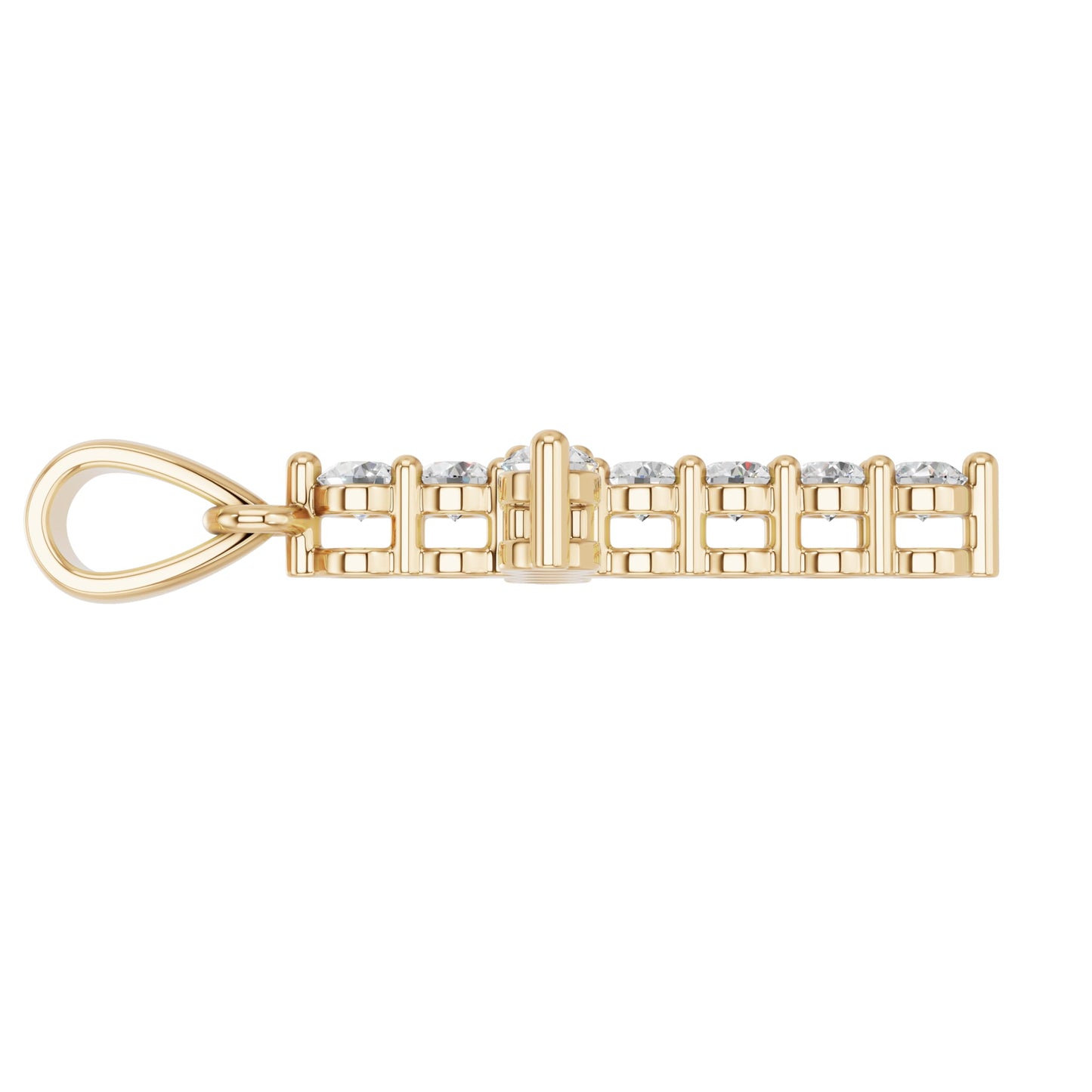 Lab Grown Diamond Double Prong Cross Pendant Necklace for Women | 0.25 - 1.00 Carat Round Cut F-G/VS Diamonds | Solid 10K/14K/18K Rose, White, Yellow Gold | 18 Inch Chain Religious Jewelry Gift