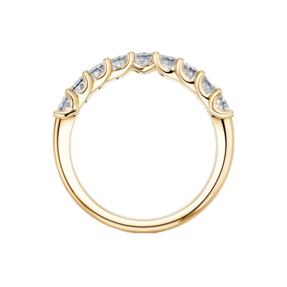 Derosa Jewels Lab Grown Princess Cut Diamond Ring for Women, Lightweight 925 Sterling Silver, Yellow Gold Plated & Rose Gold Plated Options, Minimalist Stackable Engagement Ring