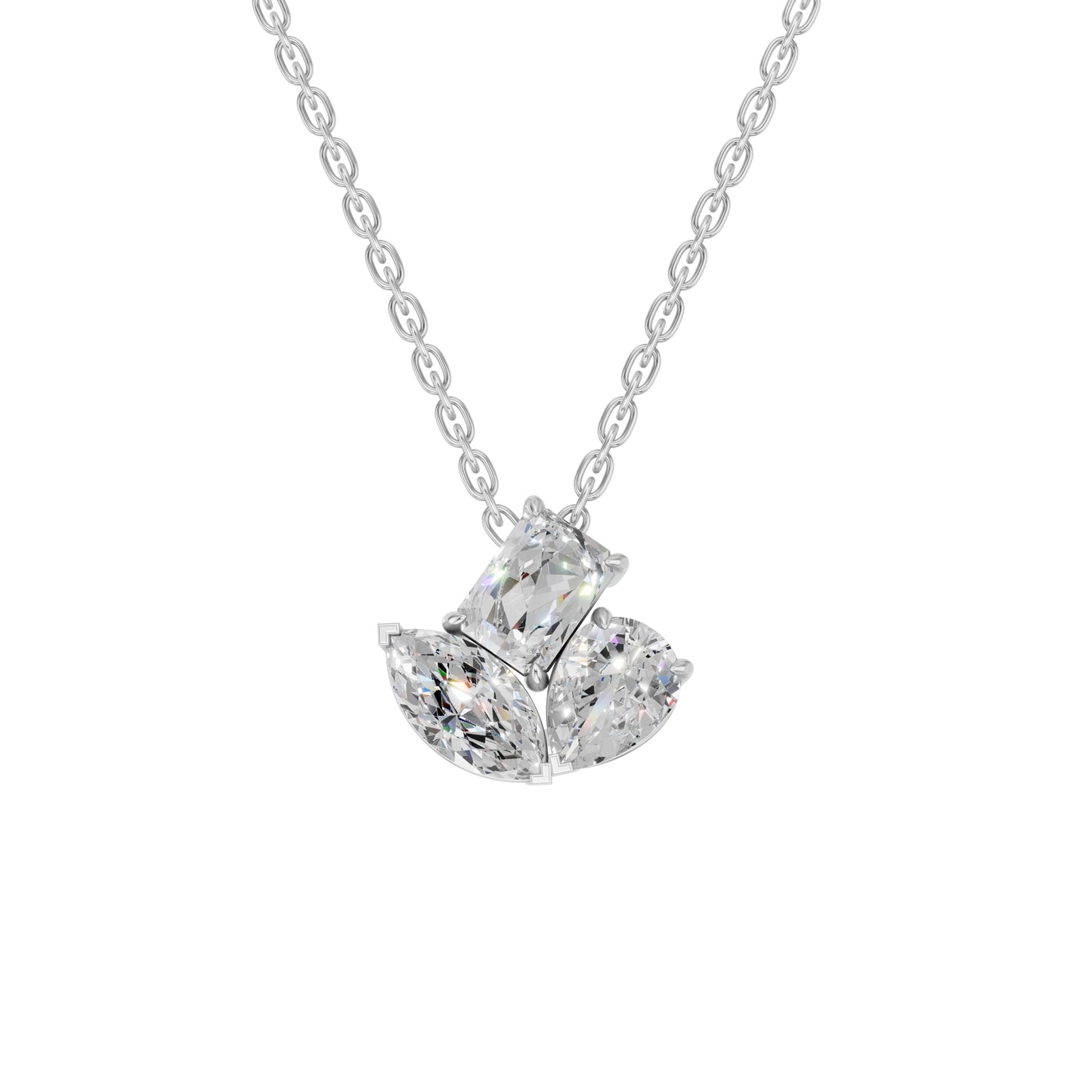 Derosa Jewels Lab Grown Diamond Pendant Necklace for Women 10K 14K 18K White Yellow Rose Gold or White Gold Pendant with Sterling Silver Chain | IGI Certified Fine Jewelry Gift