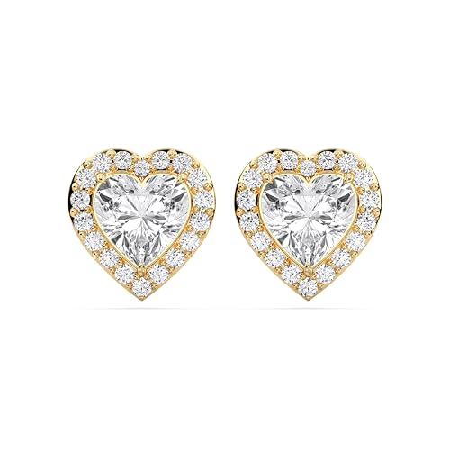 Certified Heart Halo Diamond Stud Earrings for Women – Heart Shape Diamond Earrings in 10K, 14K & 18K – Rose, White and Yellow Gold