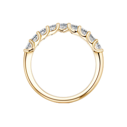 Derosa Jewels Lab Grown Princess Cut Diamond Ring for Women, Lightweight 925 Sterling Silver, Yellow Gold Plated & Rose Gold Plated Options, Minimalist Stackable Engagement Ring