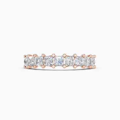 Derosa Jewels Lab Grown Princess Cut Diamond Ring for Women, Lightweight 925 Sterling Silver, Yellow Gold Plated & Rose Gold Plated Options, Minimalist Stackable Engagement Ring
