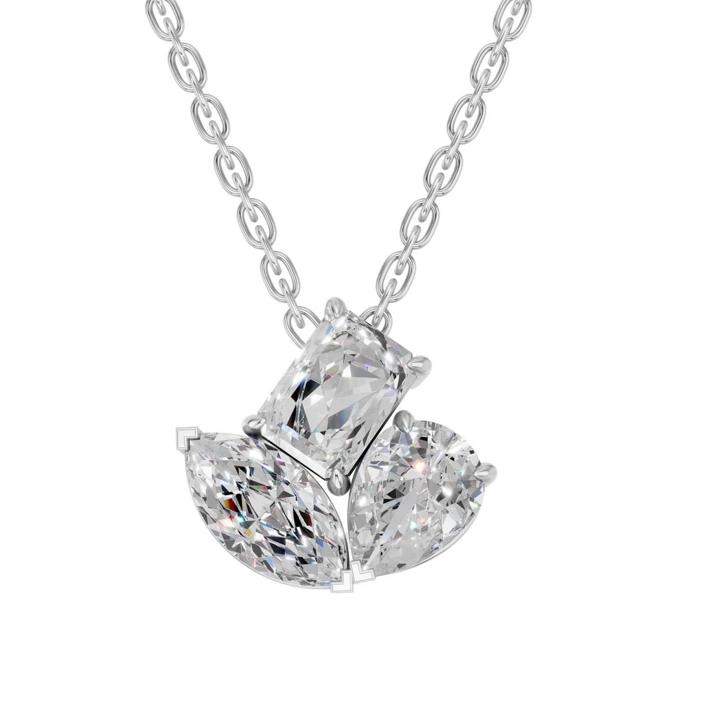 Derosa Jewels Lab Grown Diamond Pendant Necklace for Women 10K 14K 18K White Yellow Rose Gold or White Gold Pendant with Sterling Silver Chain | IGI Certified Fine Jewelry Gift