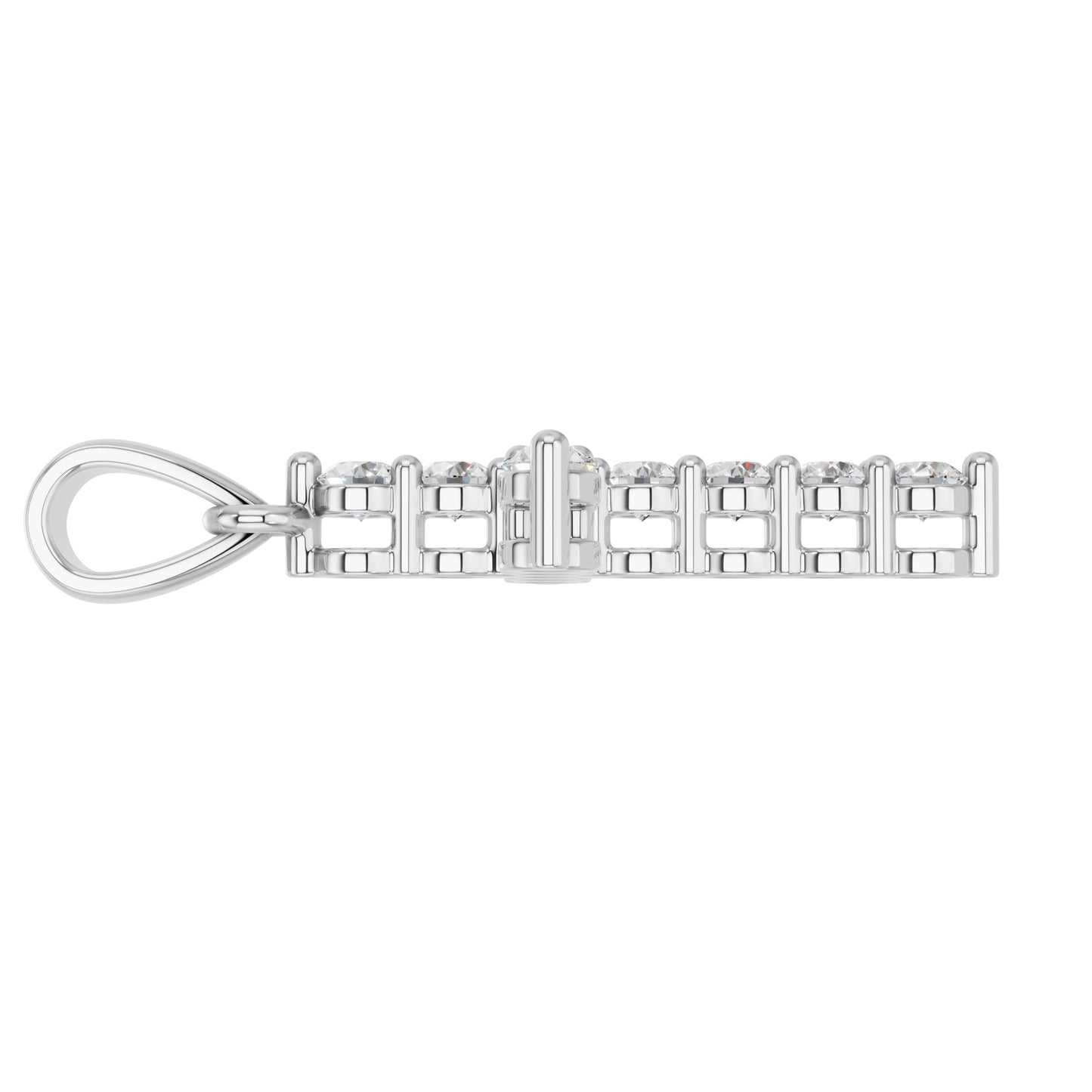 Lab Grown Diamond Double Prong Cross Pendant Necklace for Women | 0.25 - 1.00 Carat Round Cut F-G/VS Diamonds | Solid 10K/14K/18K Rose, White, Yellow Gold | 18 Inch Chain Religious Jewelry Gift