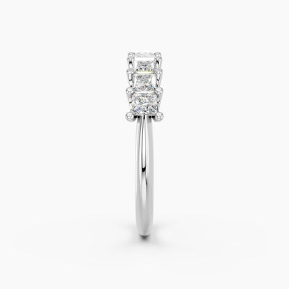 Derosa Jewels Lab Grown Princess Cut Diamond Ring for Women, Lightweight 925 Sterling Silver, Yellow Gold Plated & Rose Gold Plated Options, Minimalist Stackable Engagement Ring