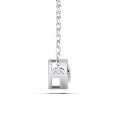 Derosa Jewels 1 Carat Marquise Cut Lab Grown Diamond East West Pendant Necklace for Women | Bezel Set Solitaire in 10K 14K 18K Rose White Yellow Gold | Modern Minimal Fine Jewelry Gift for Her