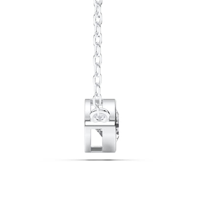 Derosa Jewels 1 Carat Pear Cut East West Lab Grown Diamond Pendant Necklace for Women | 10K 14K 18K Yellow White Rose Gold | Bezel Set Solitaire Diamond Necklace | Elegant Fine Jewelry Gift for Her
