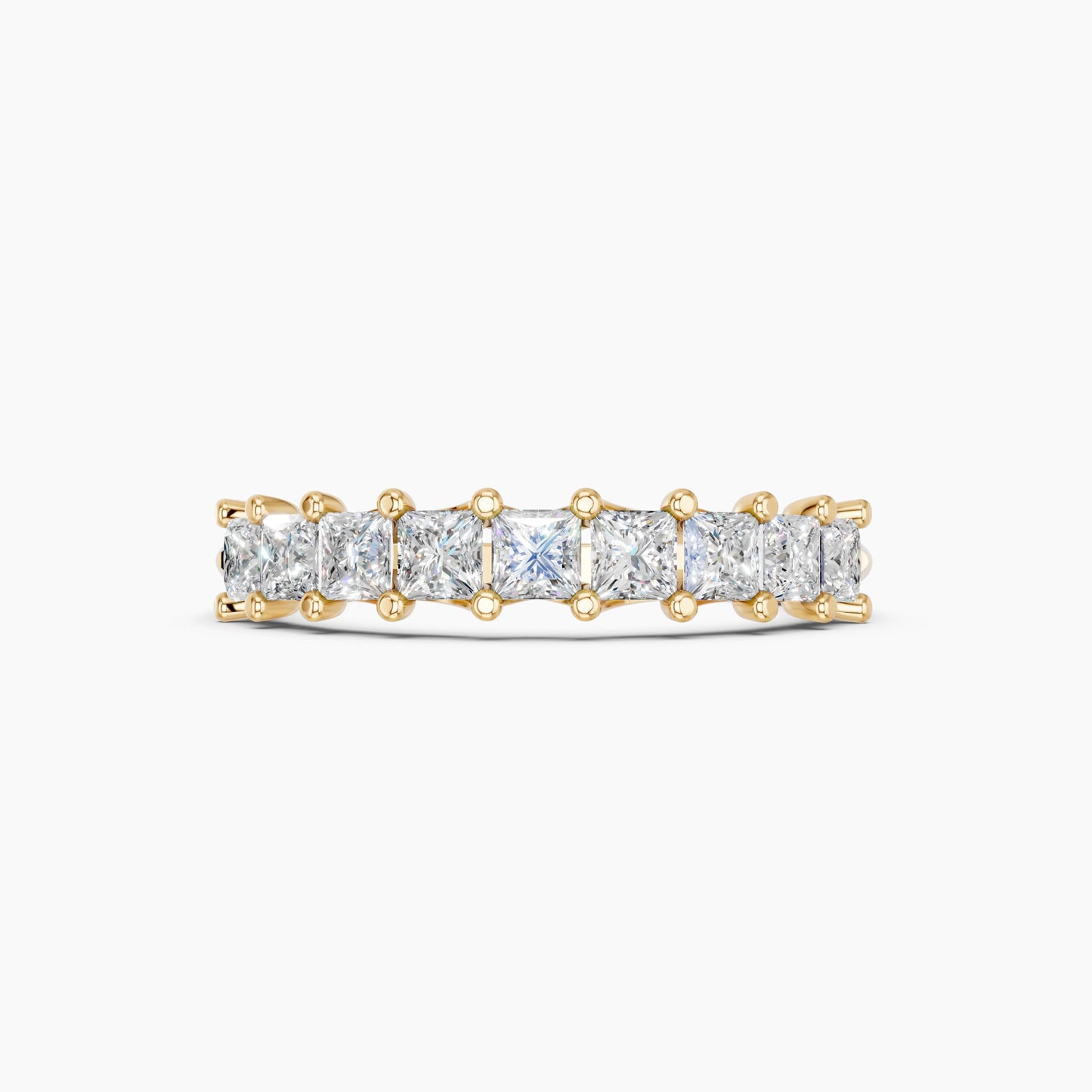 Derosa Jewels Lab Grown Princess Cut Diamond Ring for Women, Lightweight 925 Sterling Silver, Yellow Gold Plated & Rose Gold Plated Options, Minimalist Stackable Engagement Ring