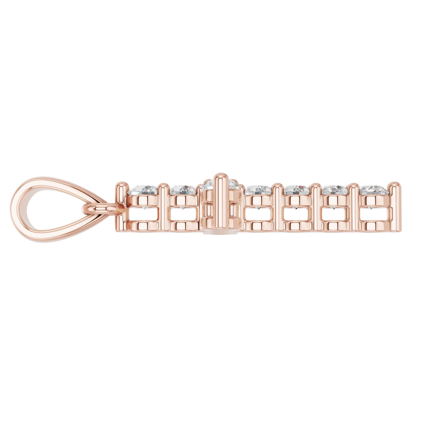 Lab Grown Diamond Double Prong Cross Pendant Necklace for Women | 0.25 - 1.00 Carat Round Cut F-G/VS Diamonds | Solid 10K/14K/18K Rose, White, Yellow Gold | 18 Inch Chain Religious Jewelry Gift