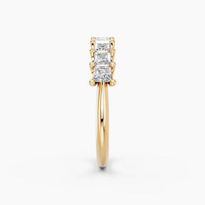 Derosa Jewels Lab Grown Princess Cut Diamond Ring for Women, Lightweight 925 Sterling Silver, Yellow Gold Plated & Rose Gold Plated Options, Minimalist Stackable Engagement Ring