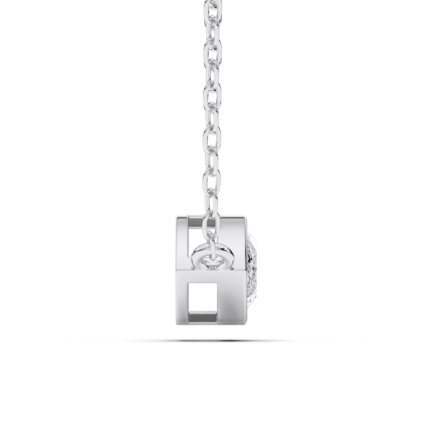 Derosa Jewels 1 Carat Marquise Cut Lab Grown Diamond East West Pendant Necklace for Women | Bezel Set Solitaire in 10K 14K 18K Rose White Yellow Gold | Modern Minimal Fine Jewelry Gift for Her