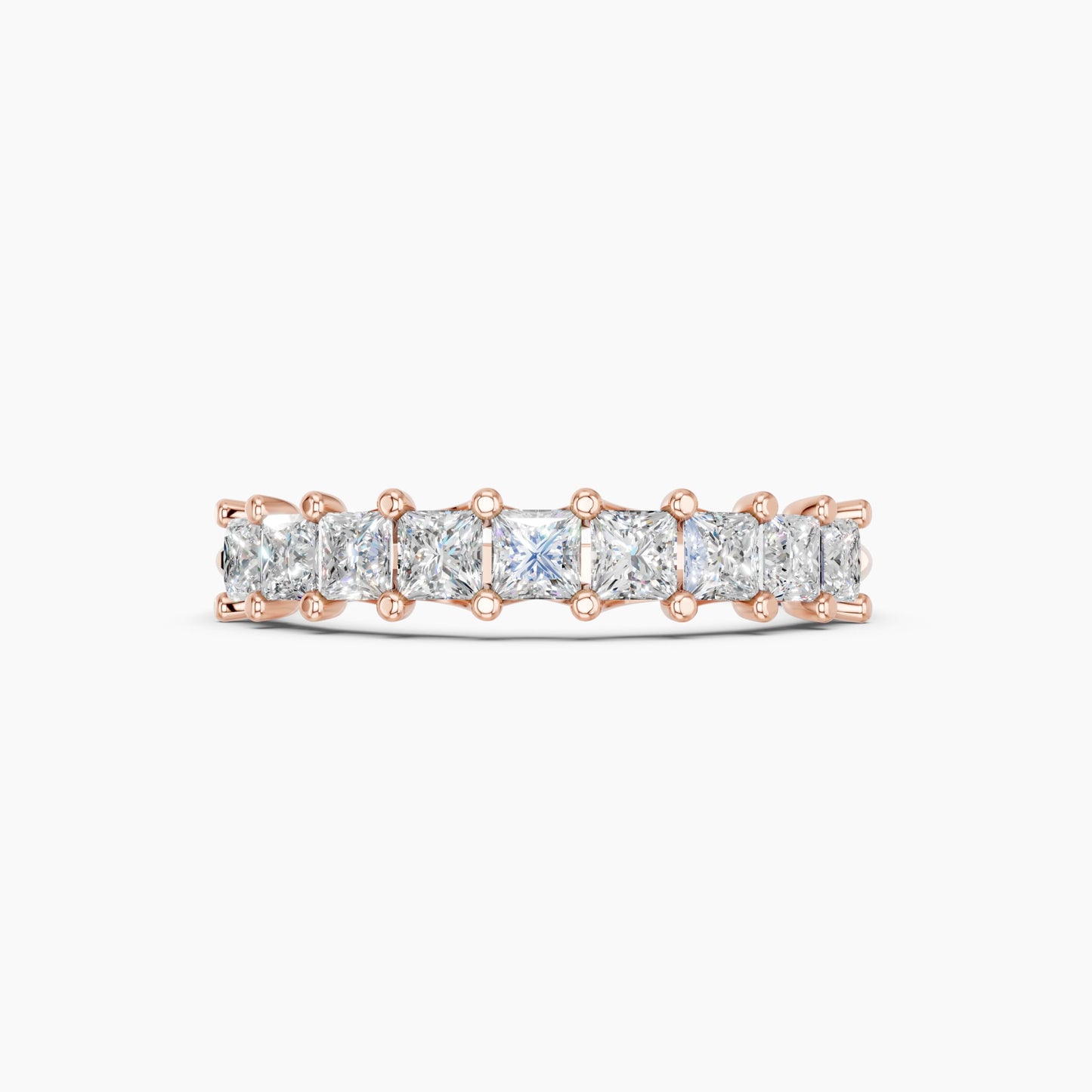 Derosa Jewels Lab Grown Princess Cut Diamond Ring for Women, Lightweight 925 Sterling Silver, Yellow Gold Plated & Rose Gold Plated Options, Minimalist Stackable Engagement Ring